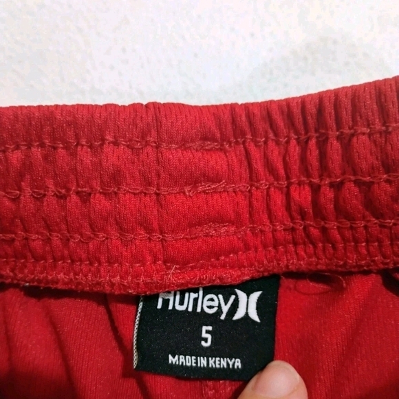 Hurley Kids Red and Black Shorts - Picture 3 of 9